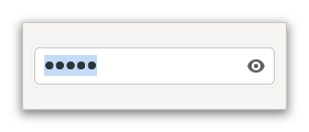 An example GtkPasswordEntry